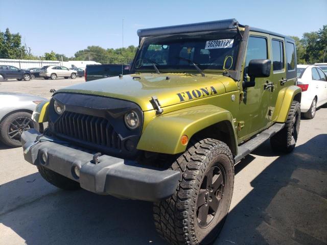 1J4GA59127L155110 - 2007 JEEP WRANGLER S GREEN photo 2