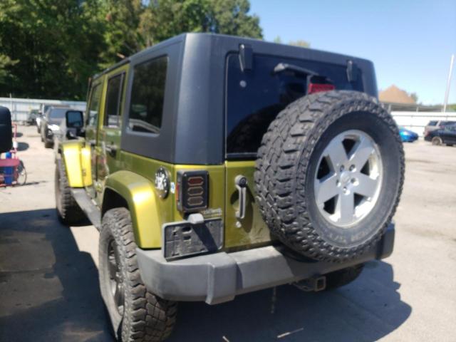 1J4GA59127L155110 - 2007 JEEP WRANGLER S GREEN photo 3
