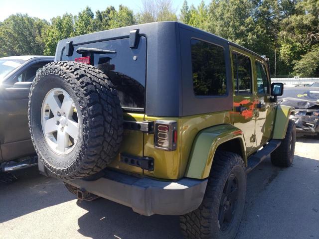 1J4GA59127L155110 - 2007 JEEP WRANGLER S GREEN photo 4
