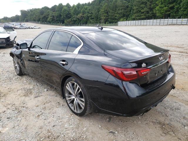 JN1EV7APXKM542460 - 2019 INFINITI Q50 LUXE BLACK photo 3