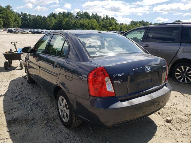 KMHCN46C69U300943 - 2009 HYUNDAI ACCENT GRAY photo 3