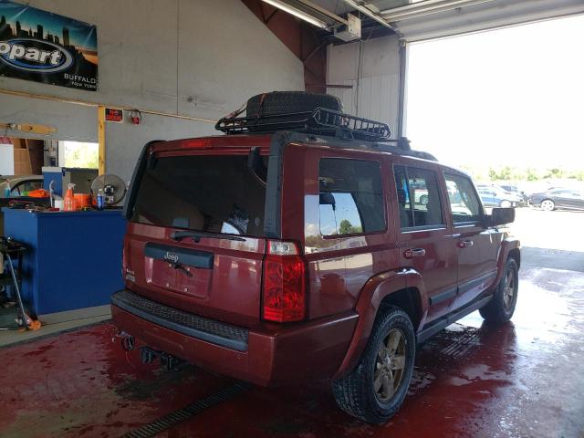 1J8HG48N07C529570 - 2007 JEEP COMMANDER 红色 照片 4