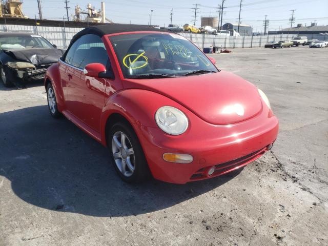 3VWCD31Y25M303452 - 2005 VOLKSWAGEN NEW BEETLE RED photo 1