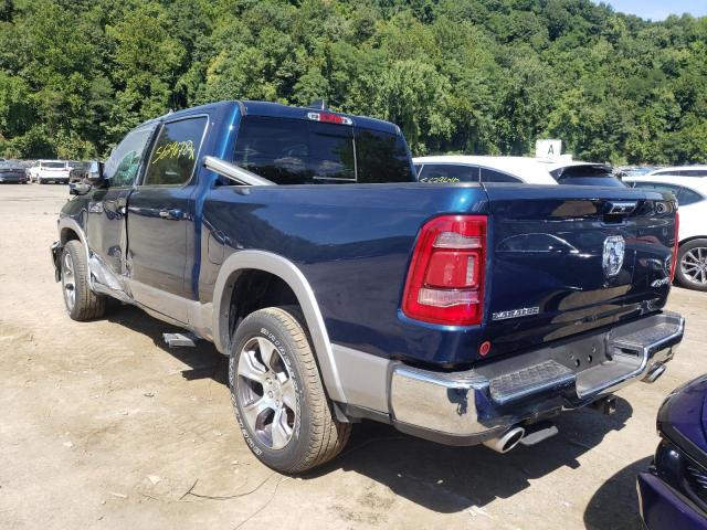 1C6SRFJTXMN800797 - 2021 RAM 1500 LARAM BLUE photo 3