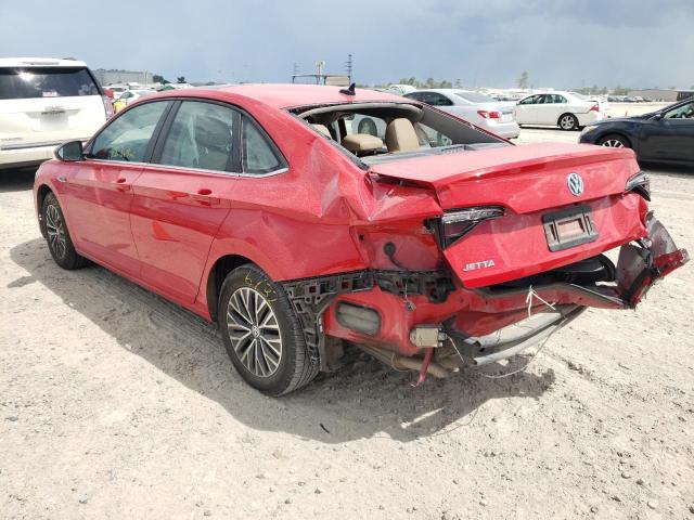 3VWE57BU9KM054345 - 2019 VOLKSWAGEN JETTA SEL RED photo 3