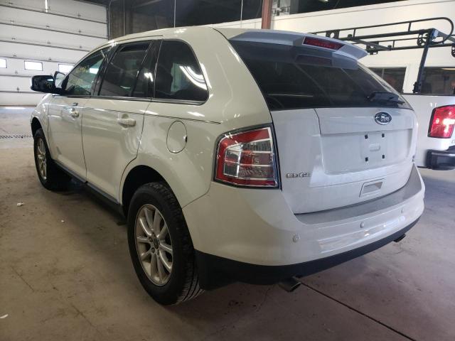 2FMDK4JC8ABA56789 - 2010 FORD EDGE SEL WHITE photo 3