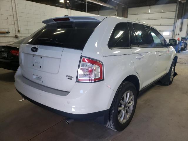 2FMDK4JC8ABA56789 - 2010 FORD EDGE SEL WHITE photo 4