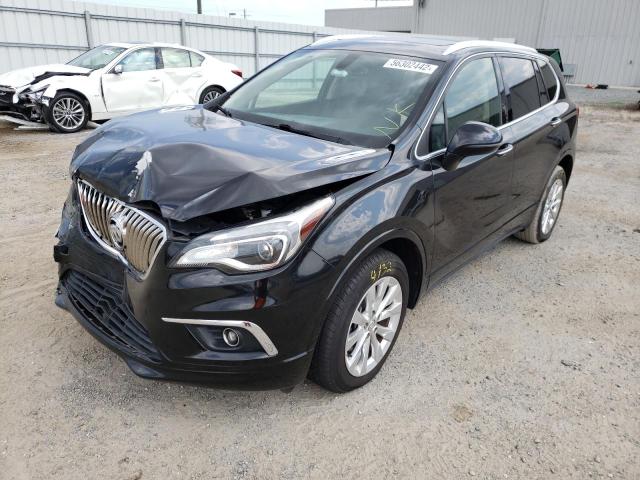 LRBFXBSA1HD062579 - 2017 BUICK ENVISION E BLACK photo 2