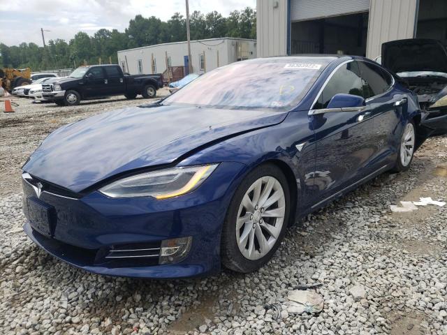 5YJSA1E25JF260466 - 2018 TESLA MODEL S Կապույտ լուսանկար 2