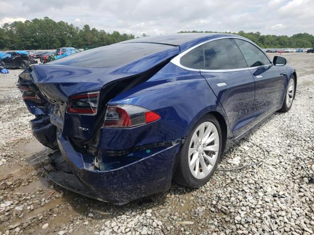 5YJSA1E25JF260466 - 2018 TESLA MODEL S Կապույտ լուսանկար 4