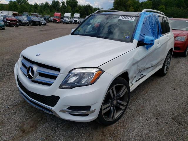 WDCGG8JB4DF966891 - 2013 MERCEDES-BENZ GLK 350 4M WHITE photo 2