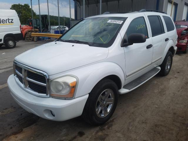 1D4HB58D14F156278 - 2004 DODGE DURANGO LI WHITE photo 2