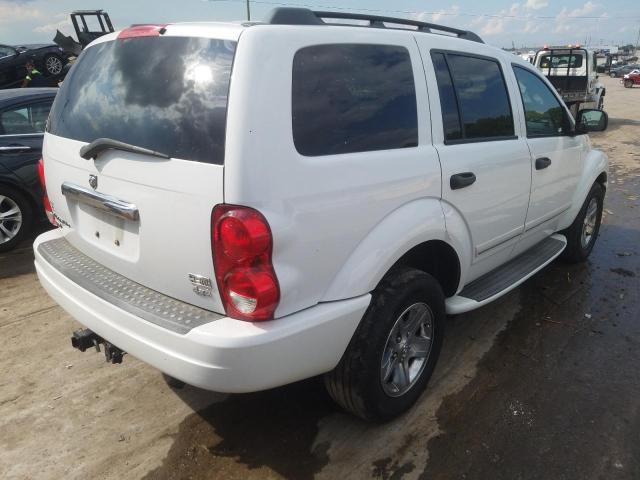 1D4HB58D14F156278 - 2004 DODGE DURANGO LI WHITE photo 4