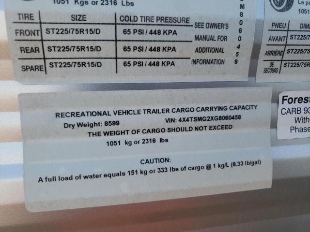 4X4TSMG2XG8060458 - 2016 SALM FOREST RIV TWO TONE photo 10