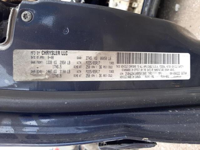 2V8HW34109R501905 - 2009 VOLKSWAGEN ROUTAN SE BLUE photo 10