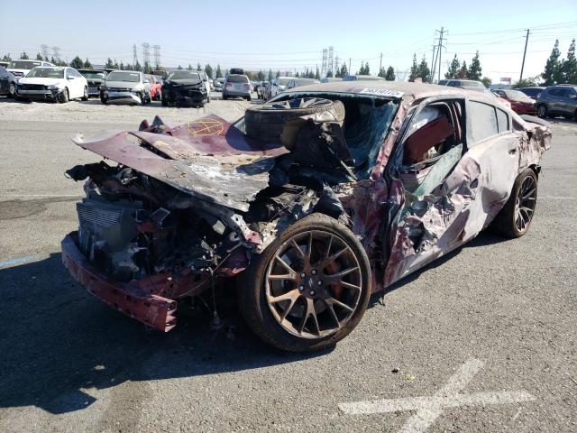 2C3CDXGJ3KH576595 - 2019 DODGE CHARGER SC BURGUNDY photo 2