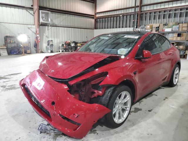 5YJYGAEDXMF133906 - 2021 TESLA MODEL Y RED photo 2