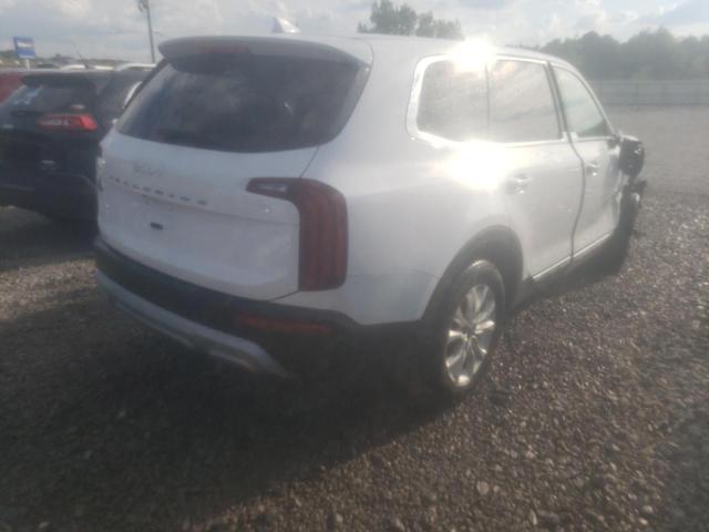 5XYP24HC4NG220001 - 2022 KIA TELLURIDE WHITE photo 4