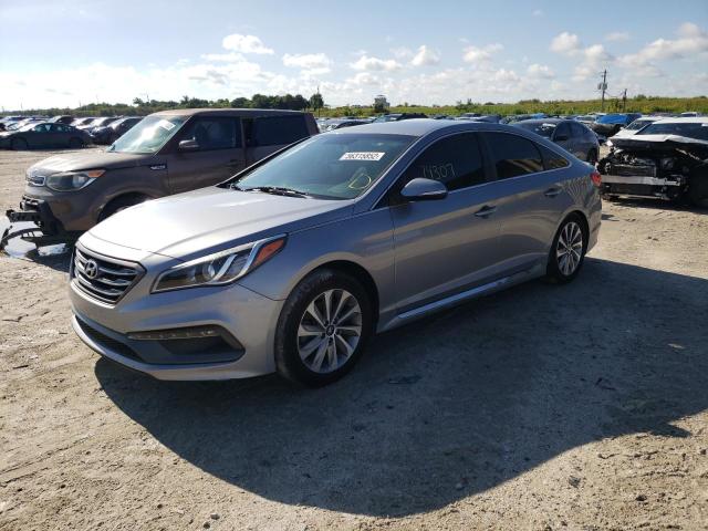 5NPE34AF9GH403205 - 2016 HYUNDAI SONATA SILVER photo 2