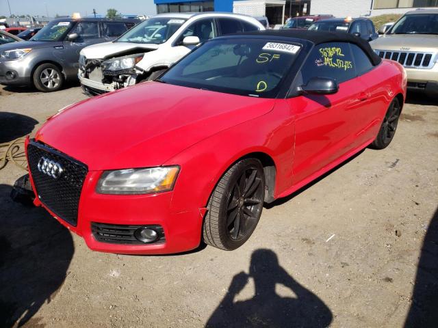 WAUVGAFH2AN022197 - 2010 AUDI S5 PRESTIG RED photo 2