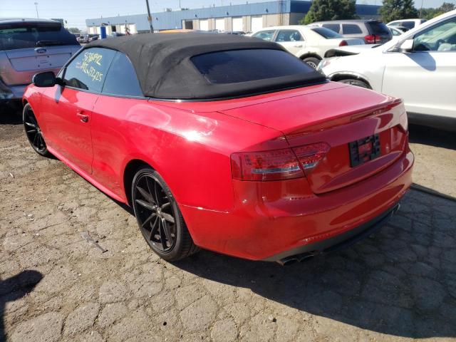 WAUVGAFH2AN022197 - 2010 AUDI S5 PRESTIG RED photo 3