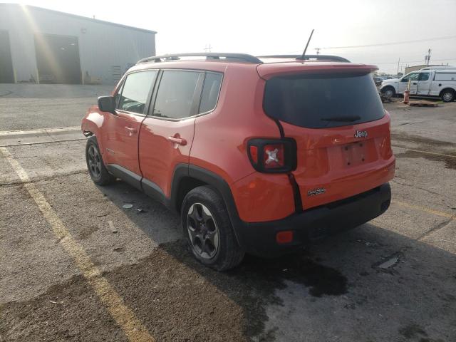 ZACCJAAT4GPE42616 - 2016 JEEP RENEGADE S ORANGE photo 3