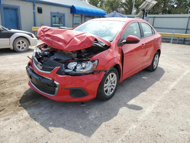 1G1JB5SB0K4108178 - 2019 CHEVROLET SONIC LS RED photo 2