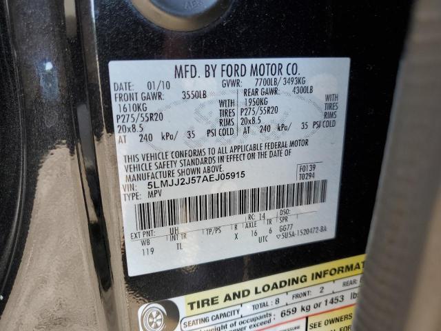 5LMJJ2J57AEJ05915 - 2010 LINCOLN NAVIGATOR BLACK photo 10