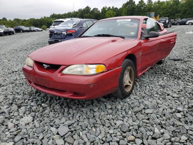 1FAFP4046WF166275 - 1998 FORD MUSTANG RED photo 2