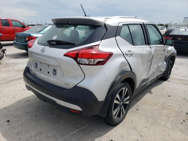 3N1CP5CU8KL530505 - 2019 NISSAN KICKS S SILVER photo 4