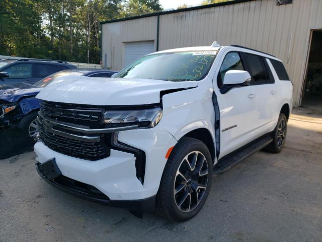 1GNSKEKL3NR346979 - 2022 CHEVROLET SUBURBAN K WHITE photo 2