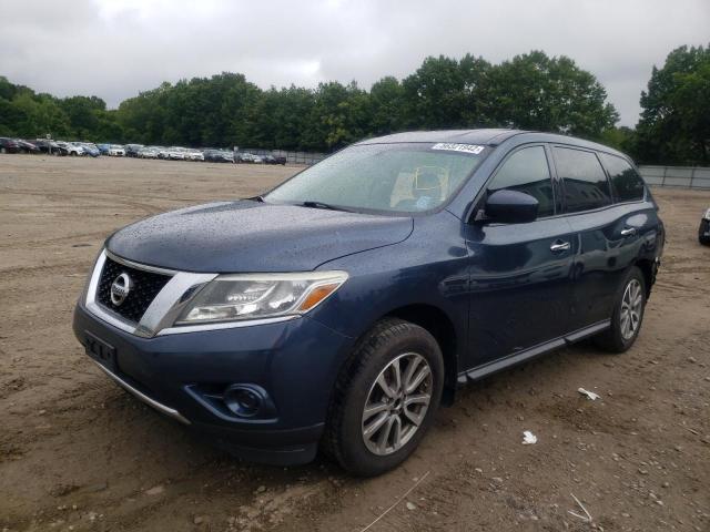 5N1AR2MM5EC685164 - 2014 NISSAN PATHFINDER BLUE photo 2