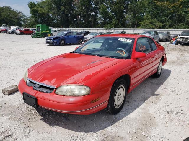 2G1WW12M5V9239936 - 1997 CHEVROLET MONTE CARL წითელი ფოტო 2