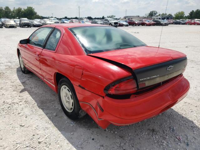 2G1WW12M5V9239936 - 1997 CHEVROLET MONTE CARL წითელი ფოტო 3