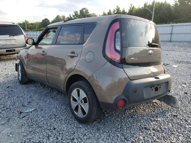 KNDJN2A28F7220388 - 2015 KIA SOUL TAN photo 3