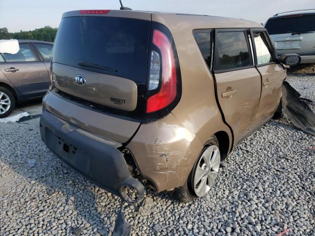 KNDJN2A28F7220388 - 2015 KIA SOUL TAN photo 4