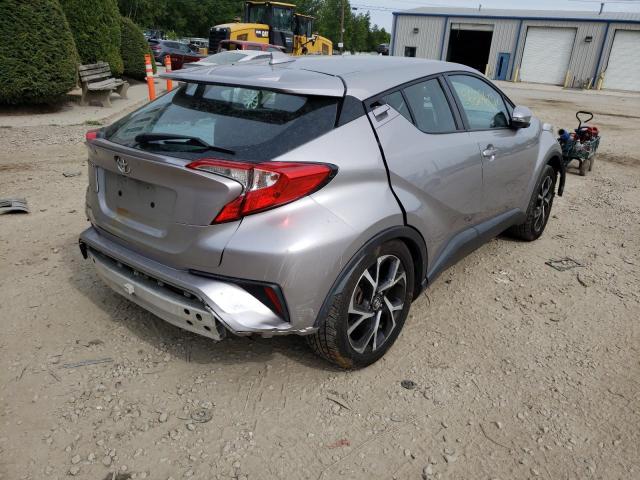 NMTKHMBX8JR022151 - 2018 TOYOTA C-HR XLE SILVER photo 4