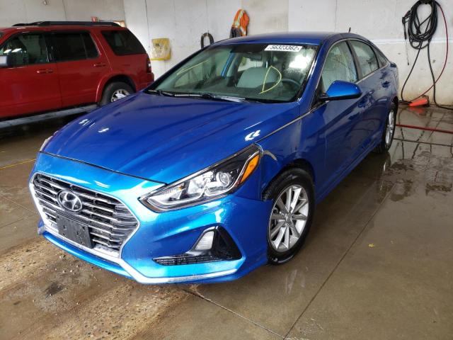 5NPE24AF0JH644502 - 2018 HYUNDAI SONATA SE BLUE photo 2