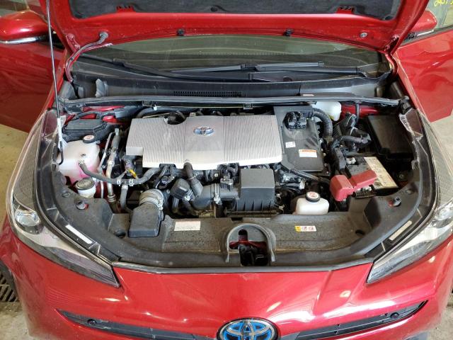 JTDKARFU9L3121097 - 2020 TOYOTA PRIUS L BURGUNDY photo 7