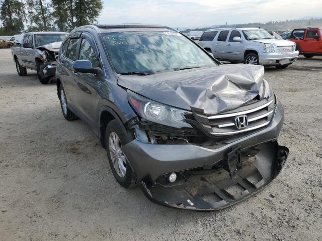 2HKRM4H71DH677183 - 2013 HONDA CR-V EXL GRAY photo 1