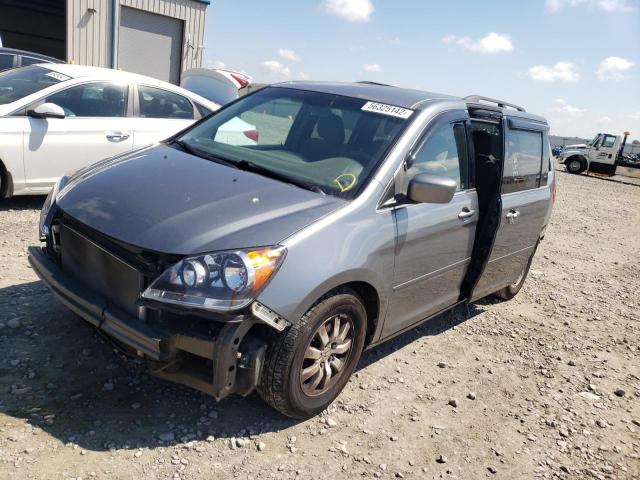 5FNRL38459B402019 - 2009 HONDA ODYSSEY EX GRAY photo 2