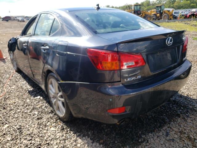 JTHBK262572040899 - 2007 LEXUS IS 250 CHARCOAL photo 3