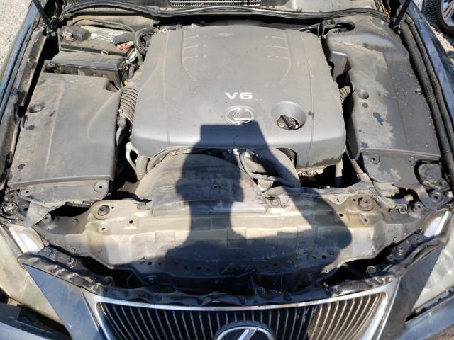 JTHBK262572040899 - 2007 LEXUS IS 250 CHARCOAL photo 7