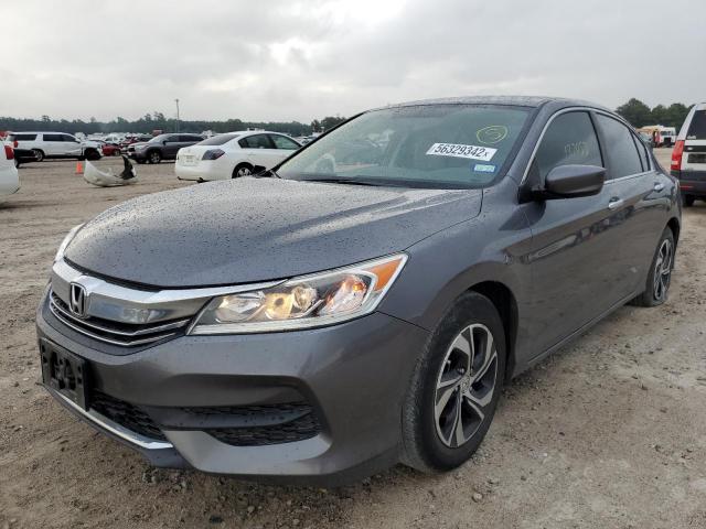 1HGCR2F33HA258147 - 2017 HONDA ACCORD LX GRAY photo 2