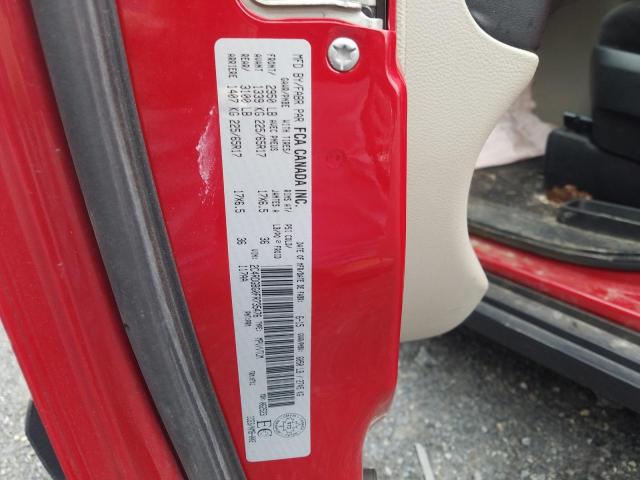 2C4RDGBG0FR735476 - 2015 DODGE GRAND CARA RED photo 9