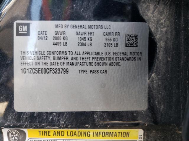 1G1ZC5E00CF323799 - 2012 CHEVROLET MALIBU 1LT  photo 10