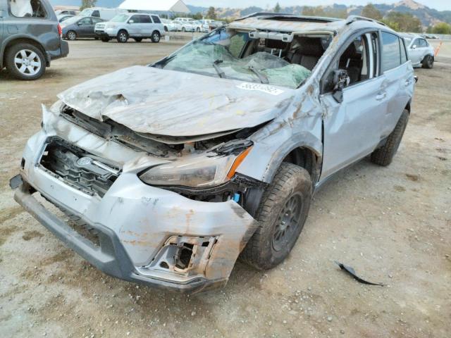 JF2GTAMC1K8213318 - 2019 SUBARU CROSSTREK SILVER photo 2