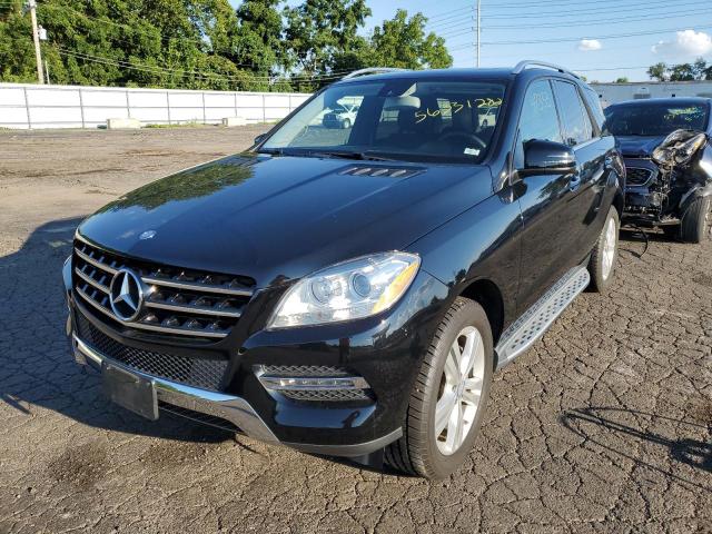 4JGDA5HB9EA375027 - 2014 MERCEDES-BENZ ML 350 4MA BLACK photo 2