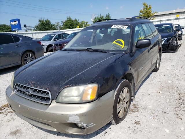 4S3BH815647612999 - 2004 SUBARU LEGACY OUT BLACK photo 2