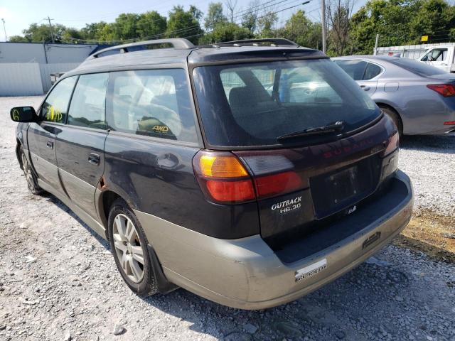 4S3BH815647612999 - 2004 SUBARU LEGACY OUT BLACK photo 3